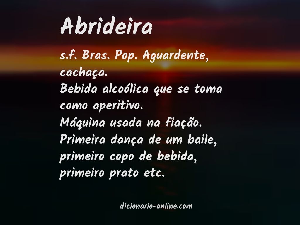 Significado de abrideira