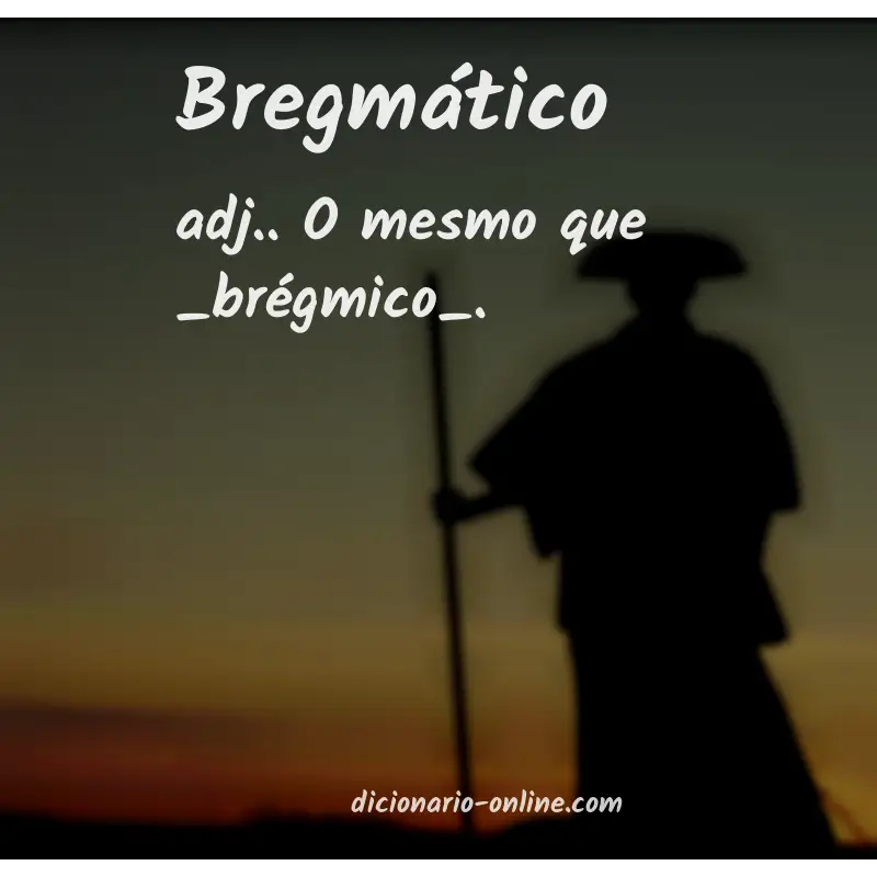 Significado de bregmático