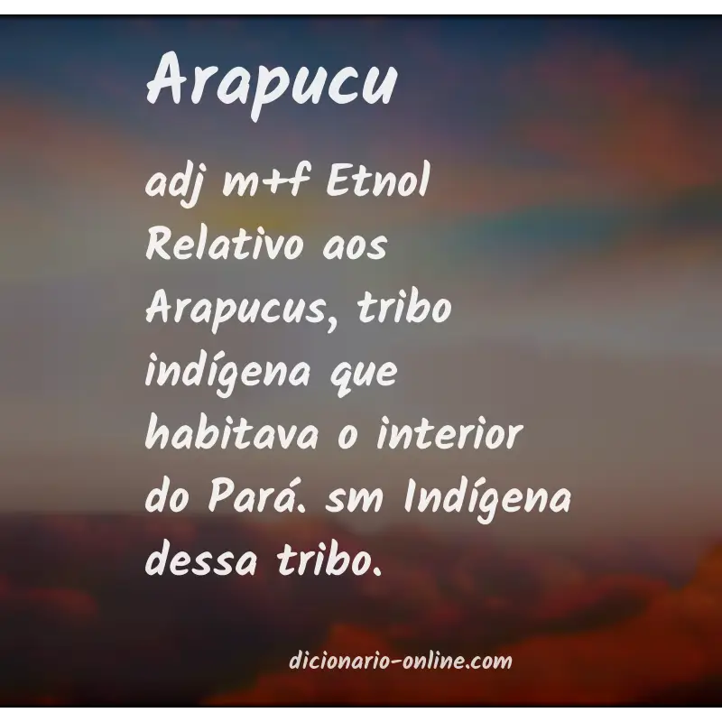 Significado de arapucu