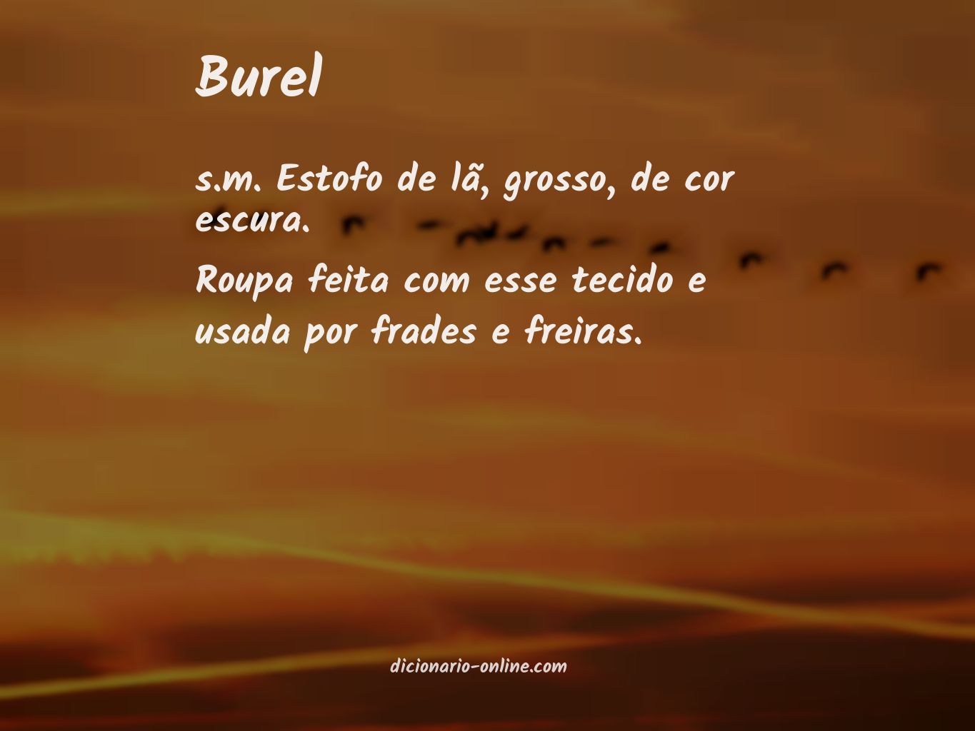 Significado de burel