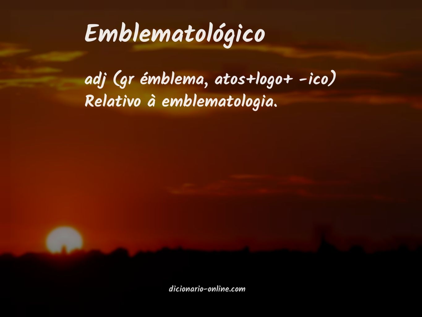 Significado de emblematológico