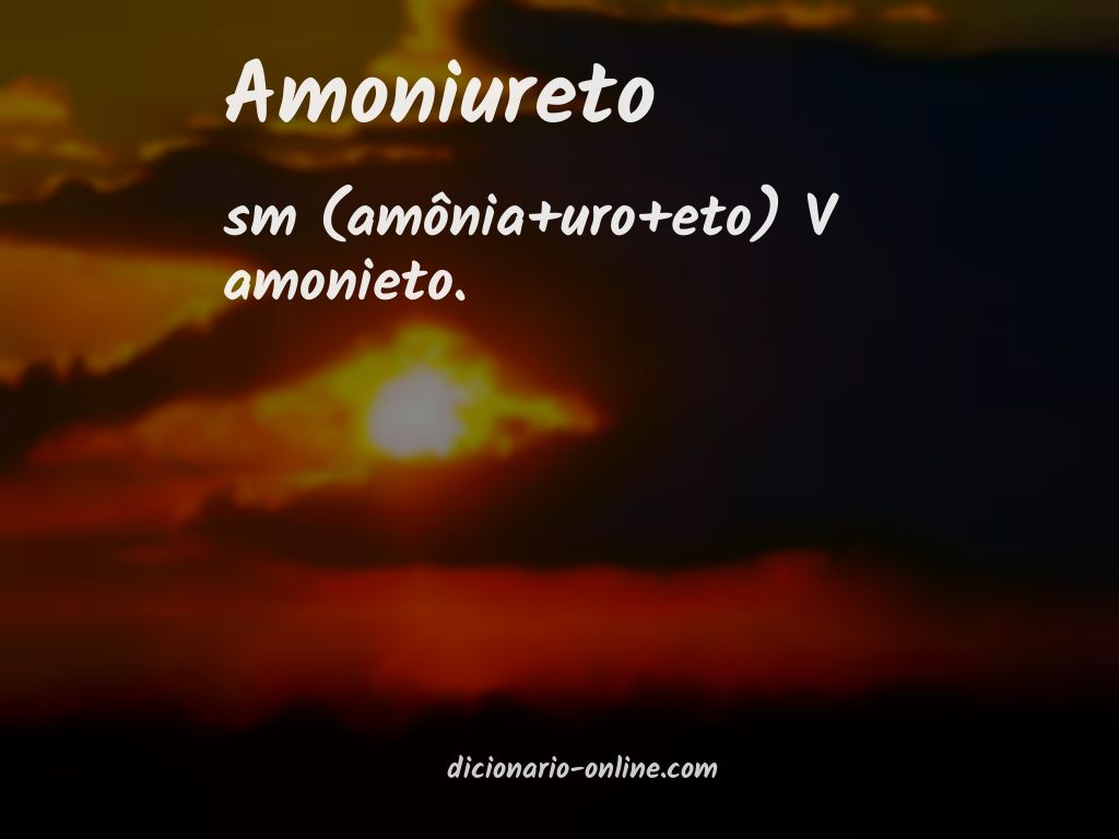 Significado de amoniureto