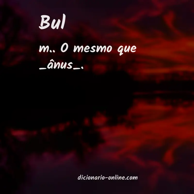 Significado de bul
