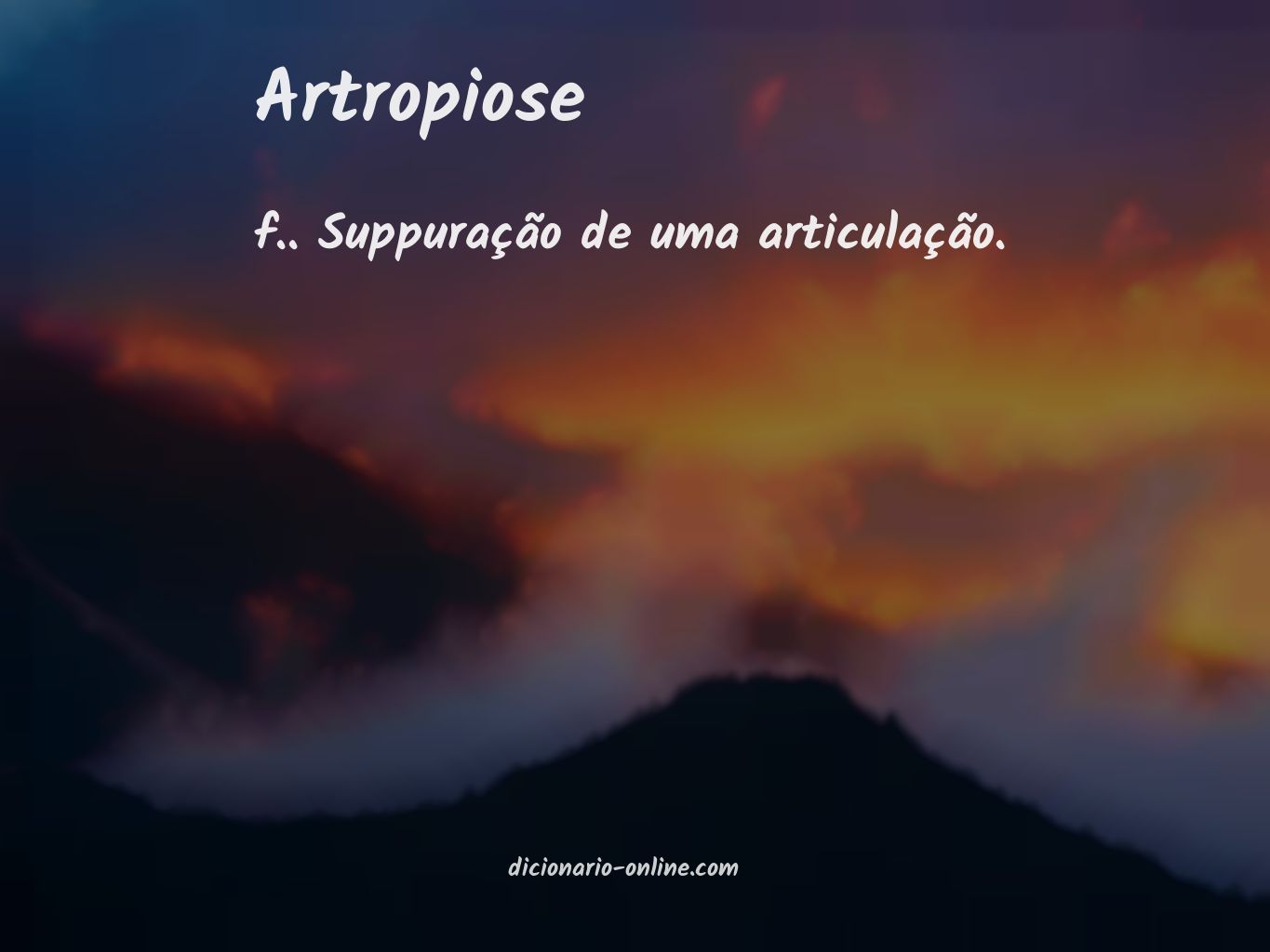 Significado de artropiose