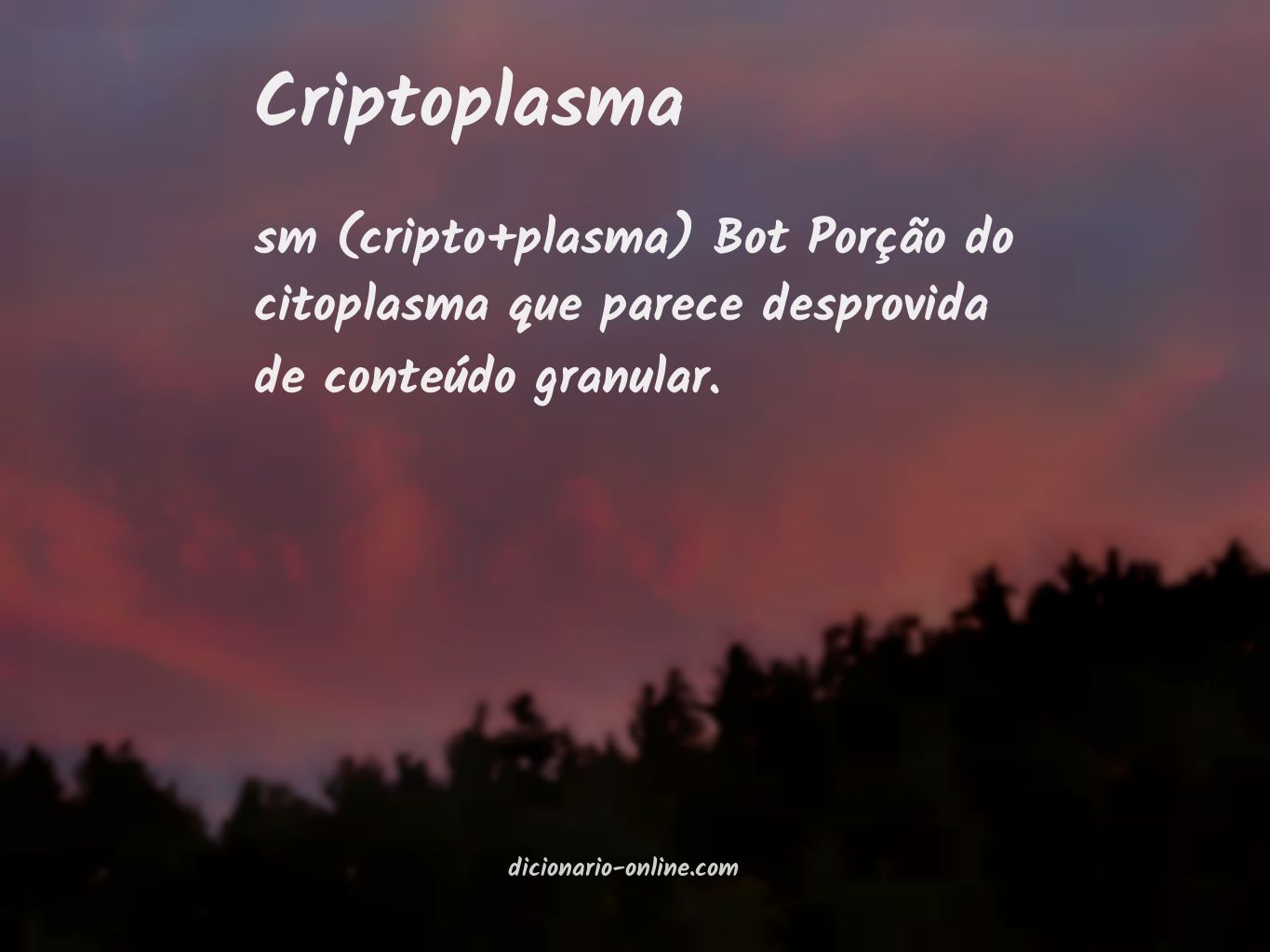 Significado de criptoplasma