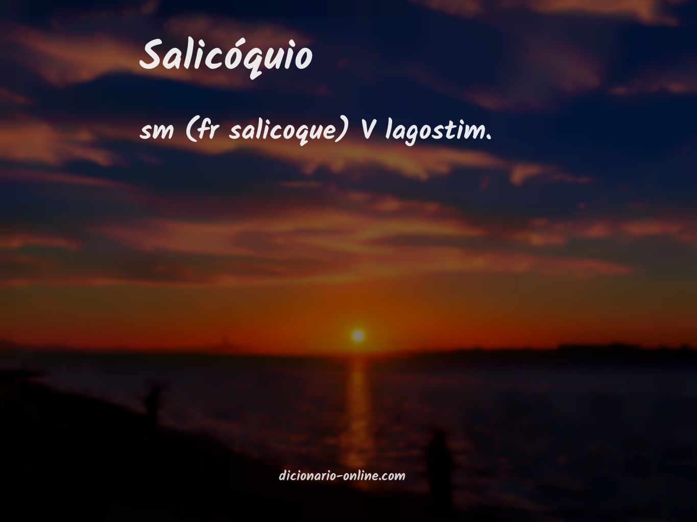 Significado de salicóquio