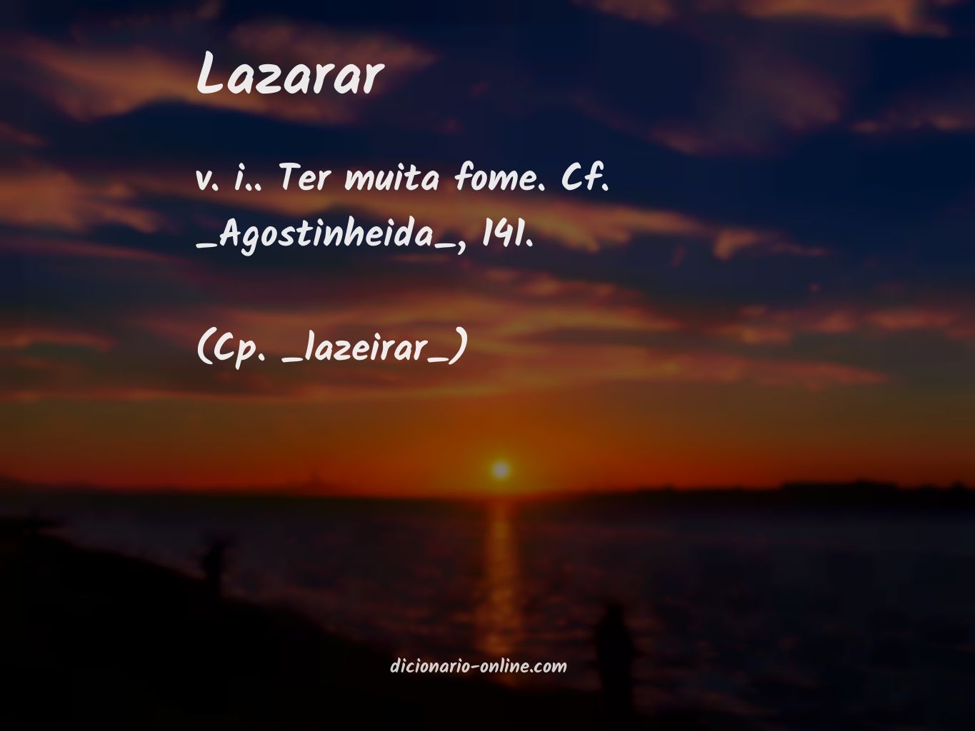 Significado de lazarar