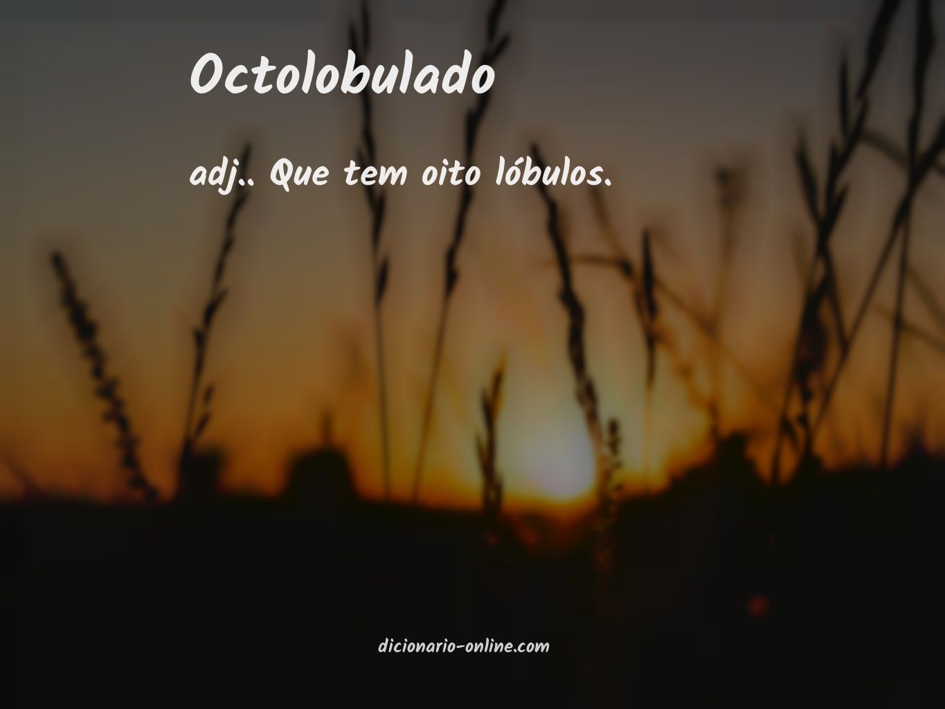 Significado de octolobulado