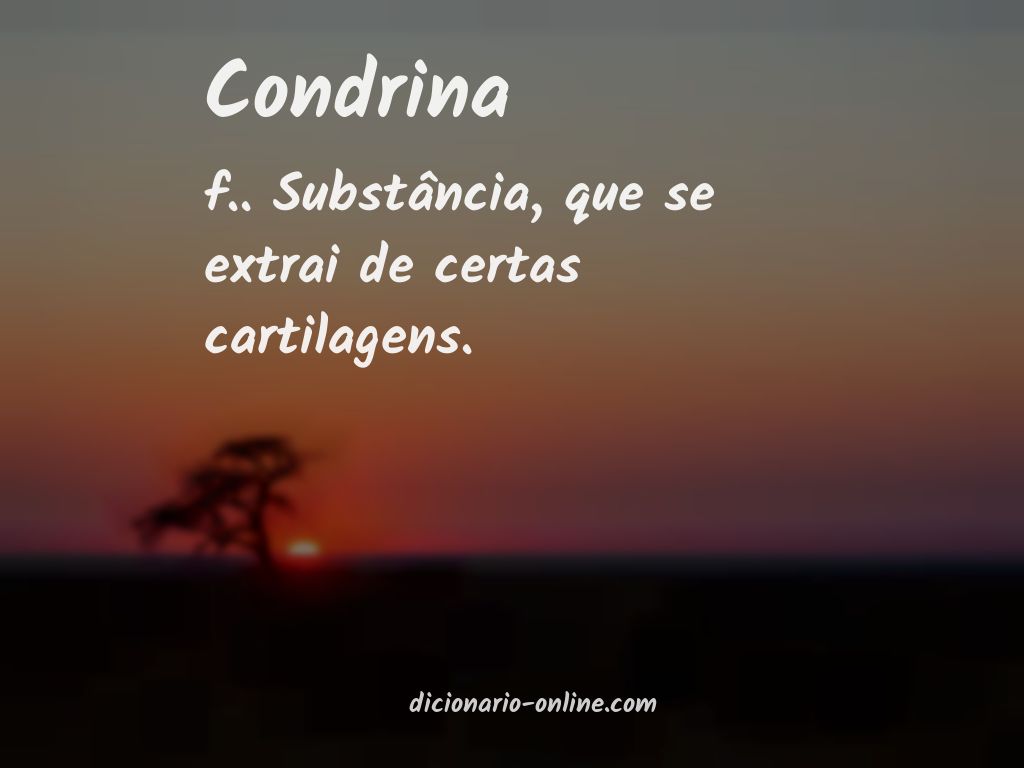 Significado de condrina