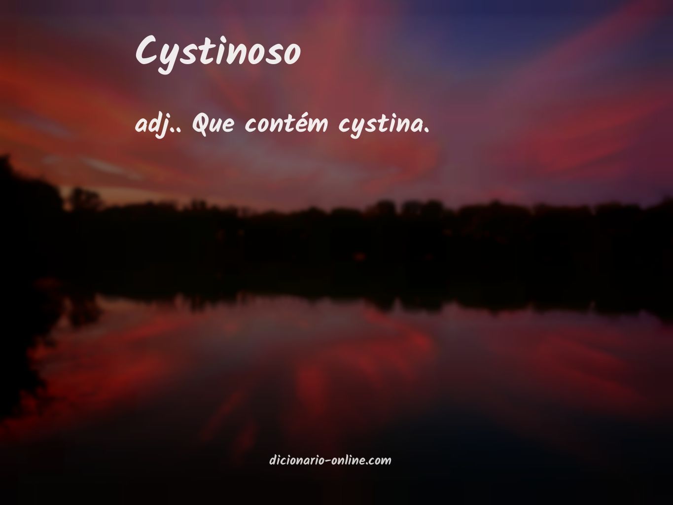 Significado de cystinoso