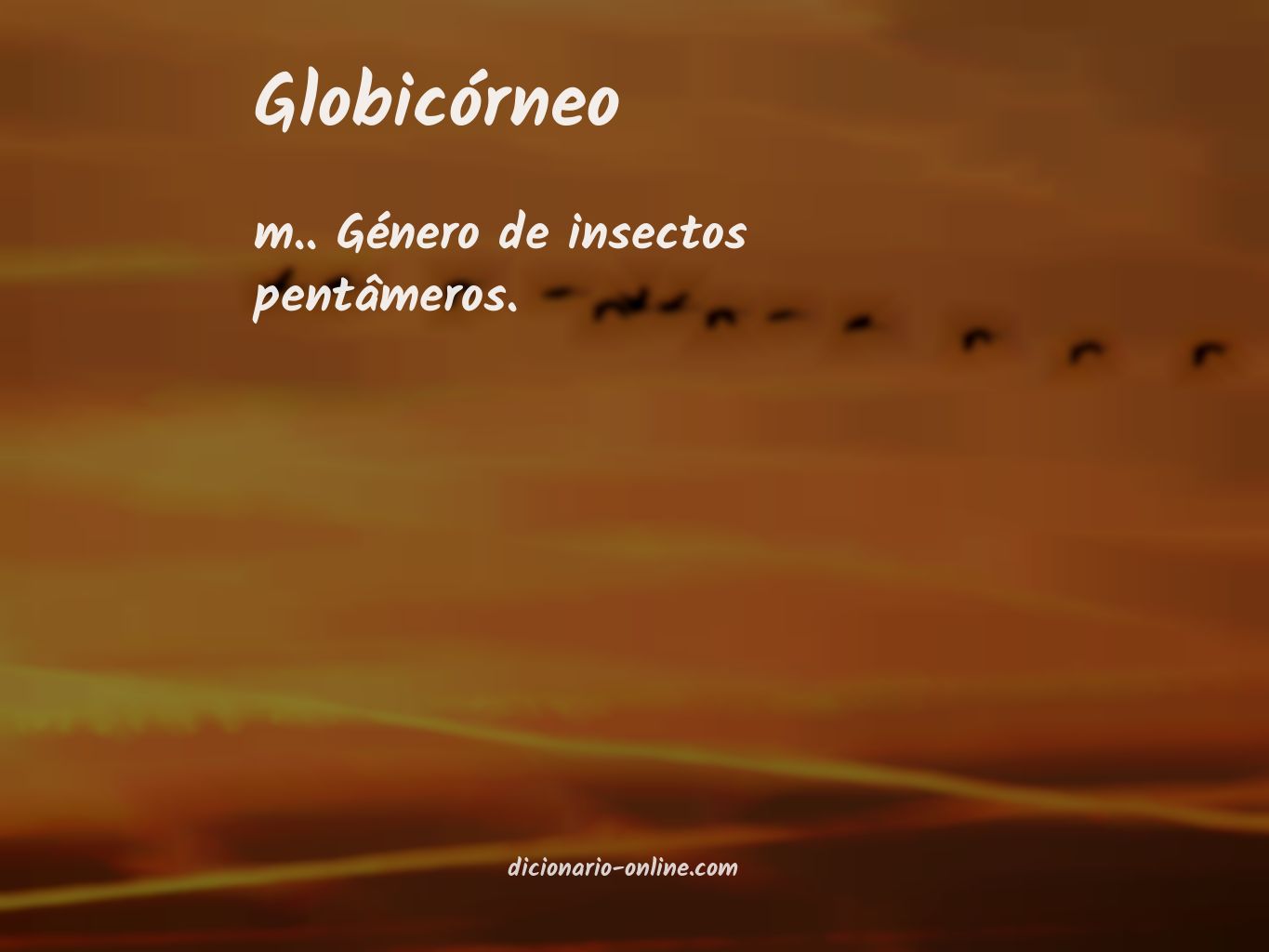 Significado de globicórneo