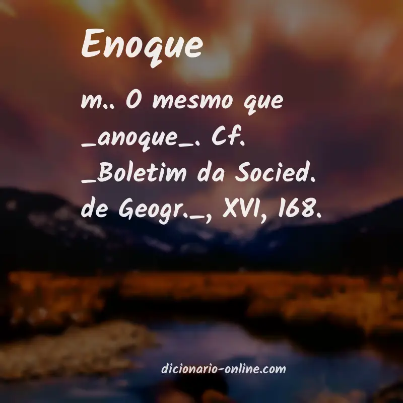 Significado de enoque