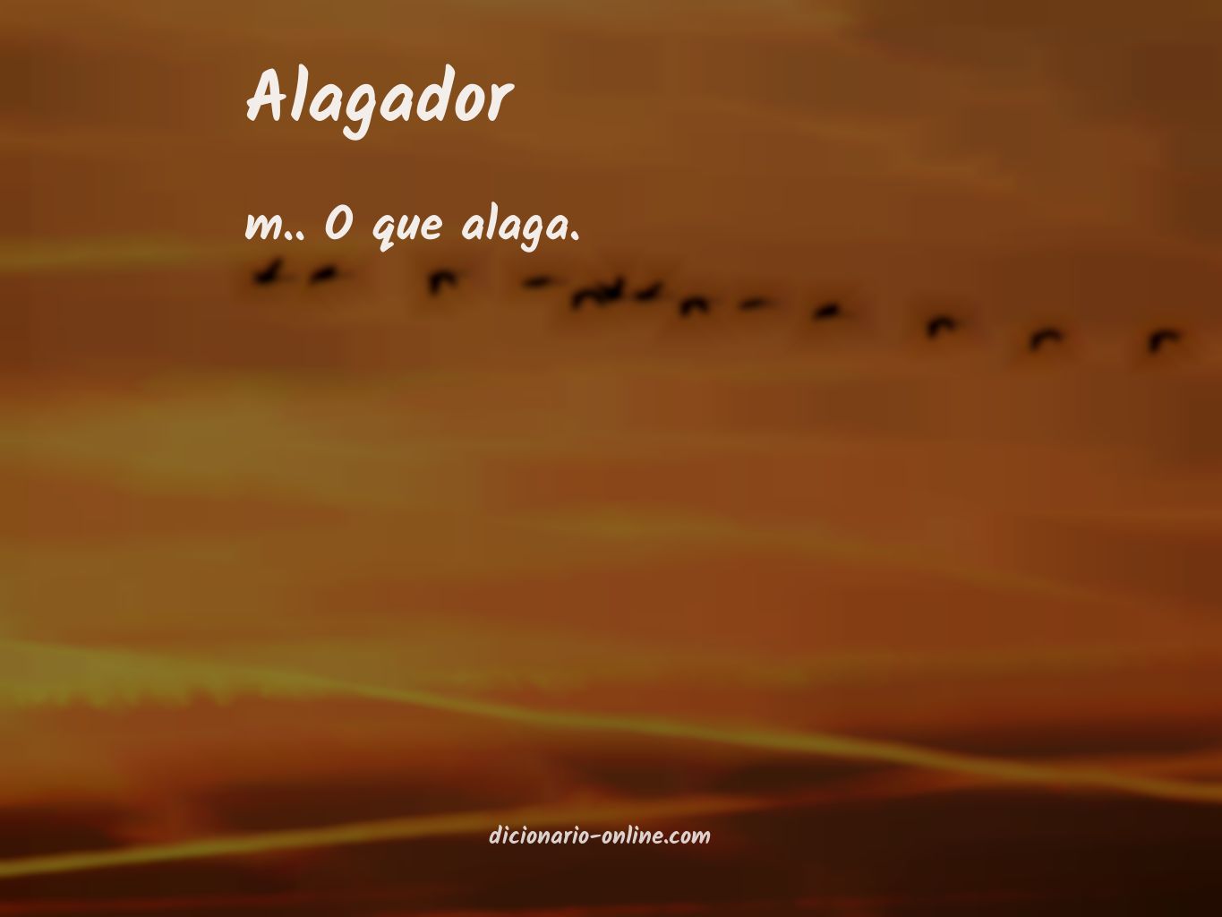 Significado de alagador