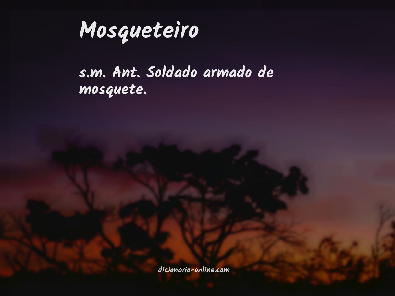 Significado de mosqueteiro