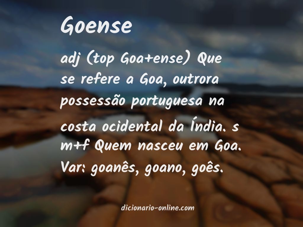 Significado de goense