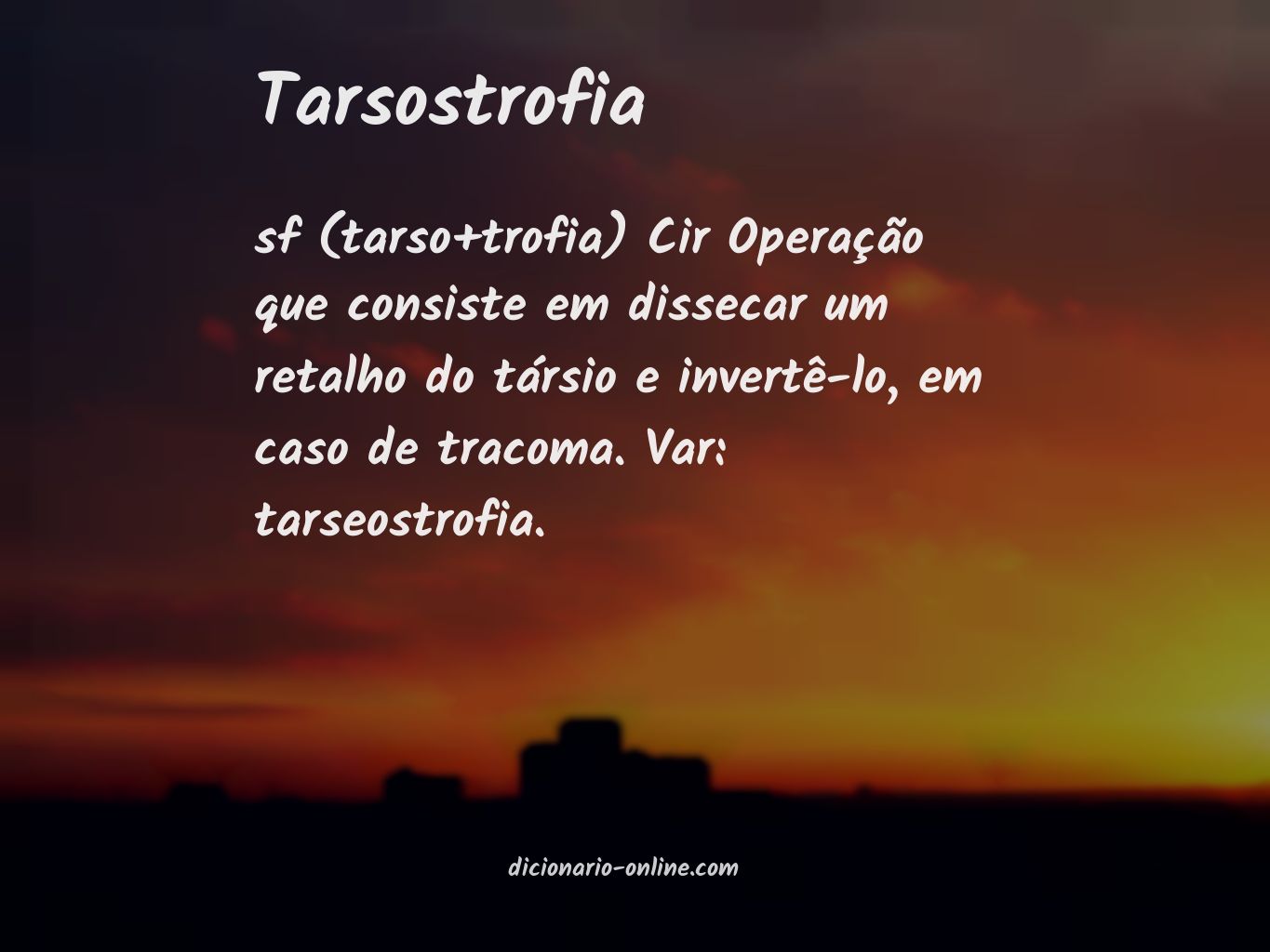 Significado de tarsostrofia