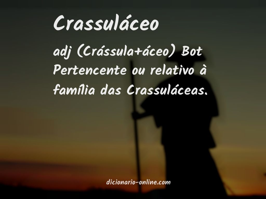 Significado de crassuláceo