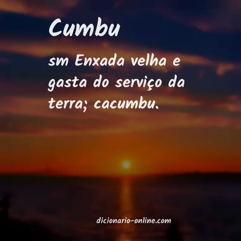 Significado de cumbu