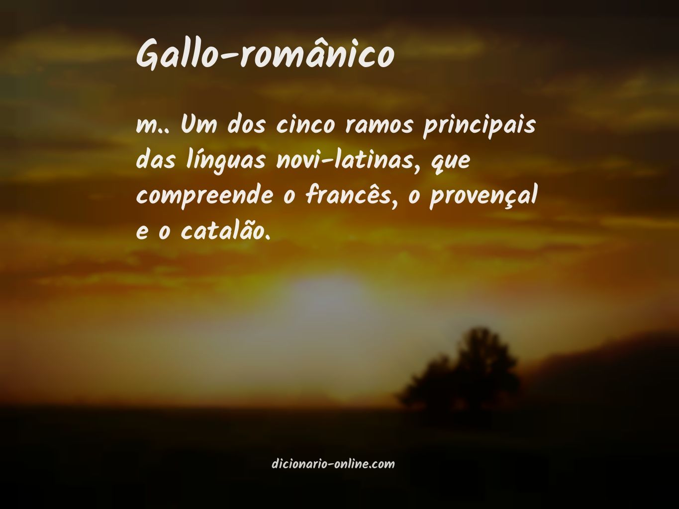 Significado de gallo-românico