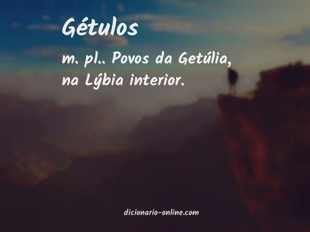 Significado de gétulos