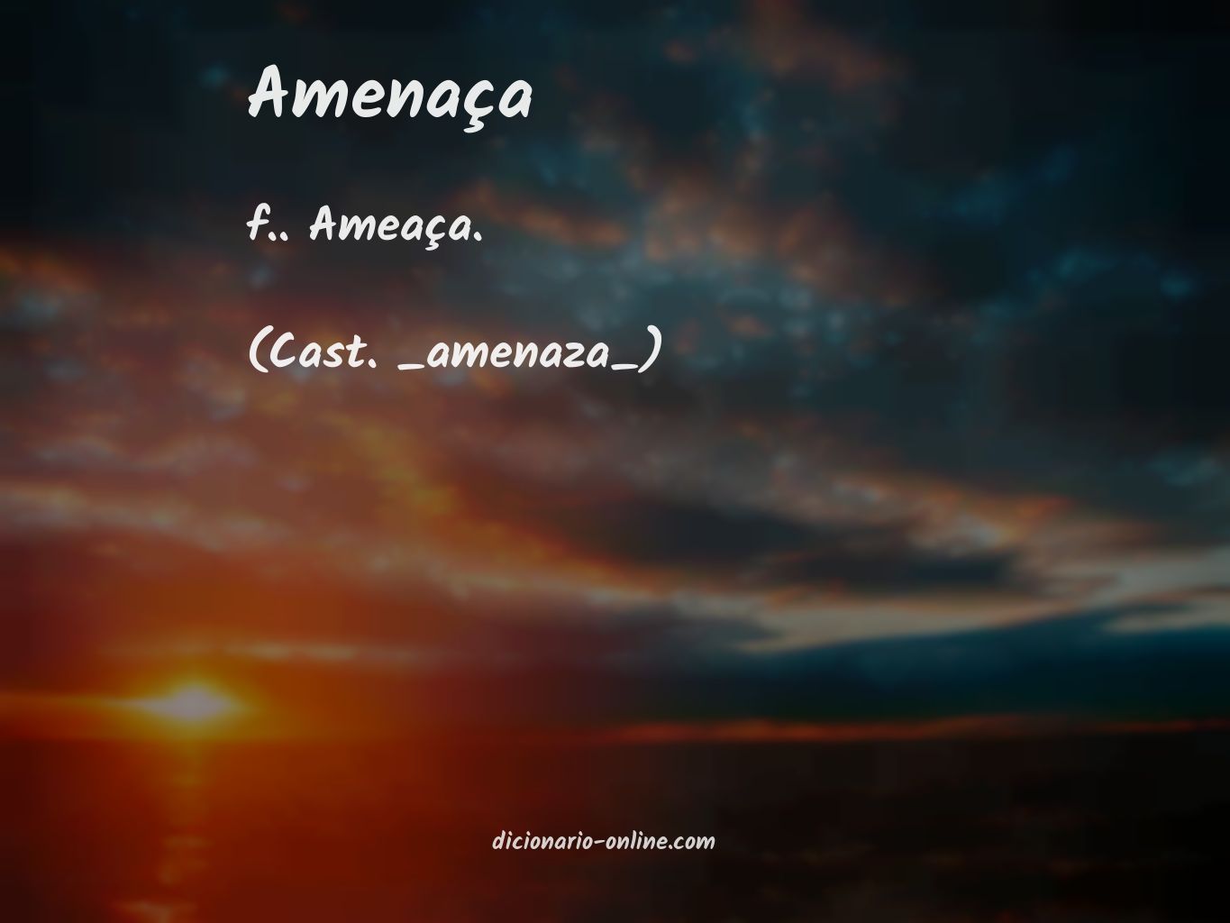 Significado de amenaça