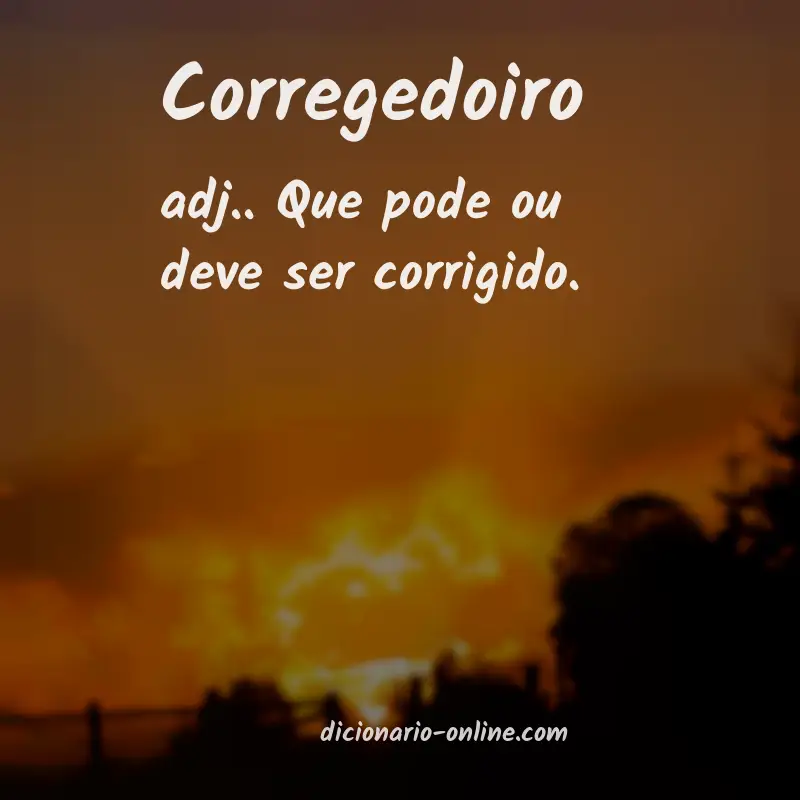 Significado de corregedoiro