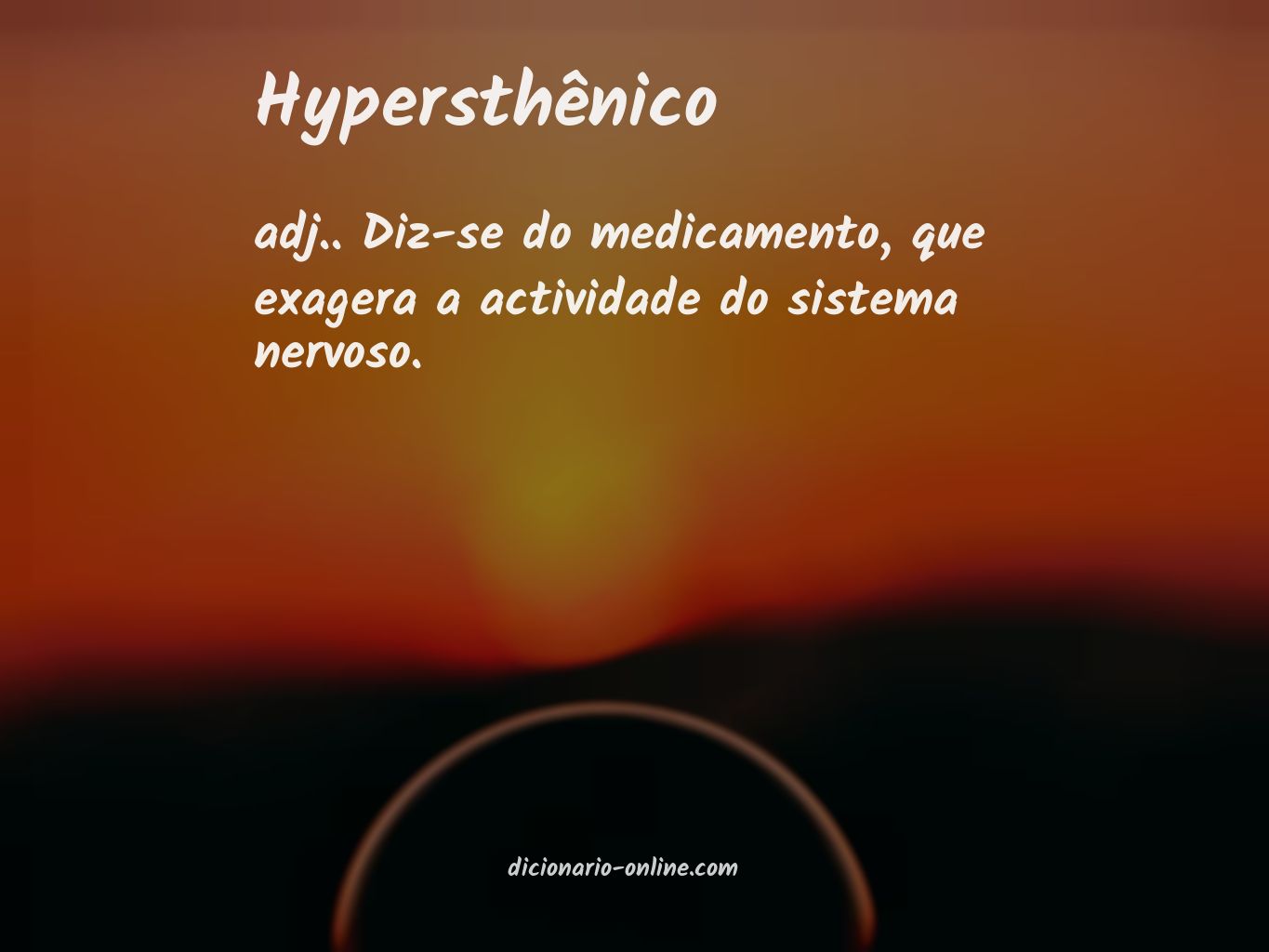 Significado de hypersthênico