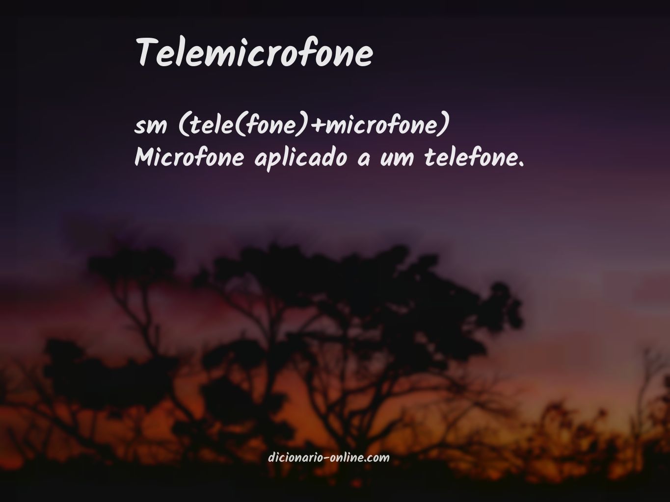 Significado de telemicrofone