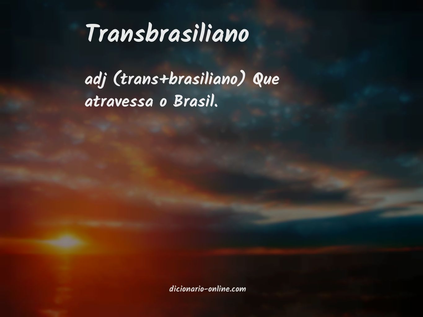 Significado de transbrasiliano