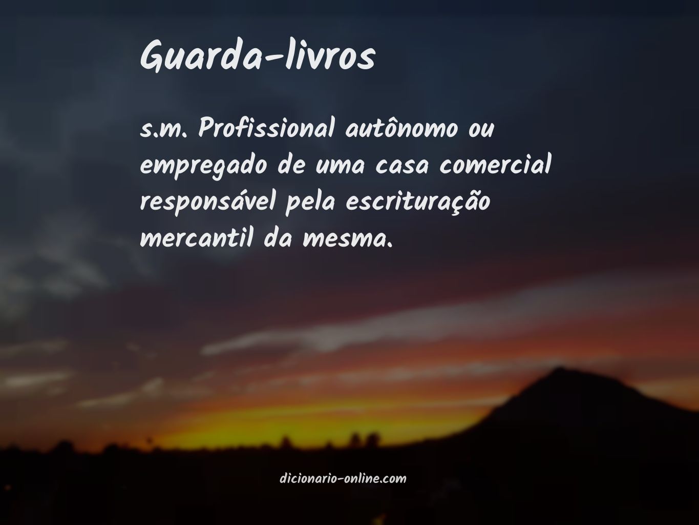 Significado de guarda-livros