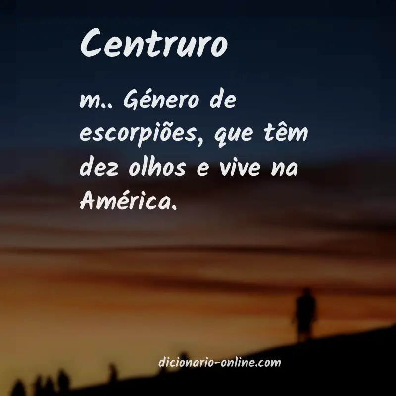 Significado de centruro