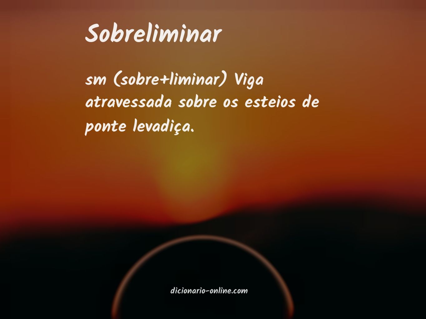 Significado de sobreliminar