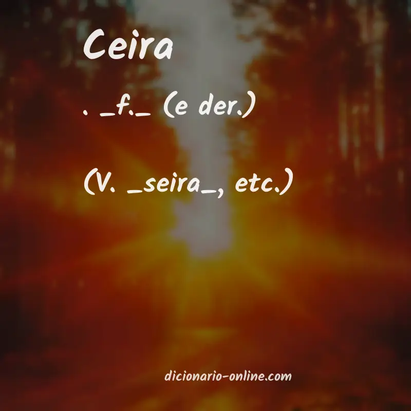Significado de ceira