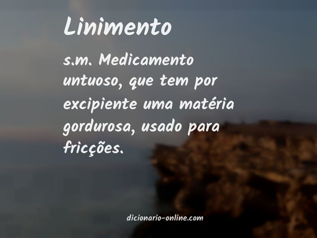 Significado de linimento