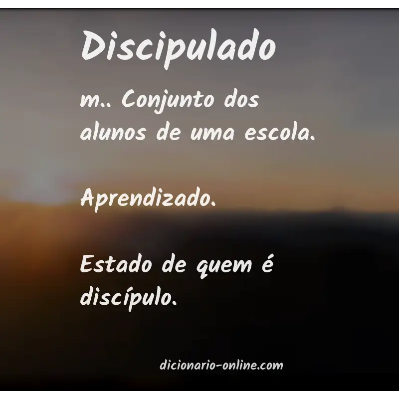 Significado de discipulado