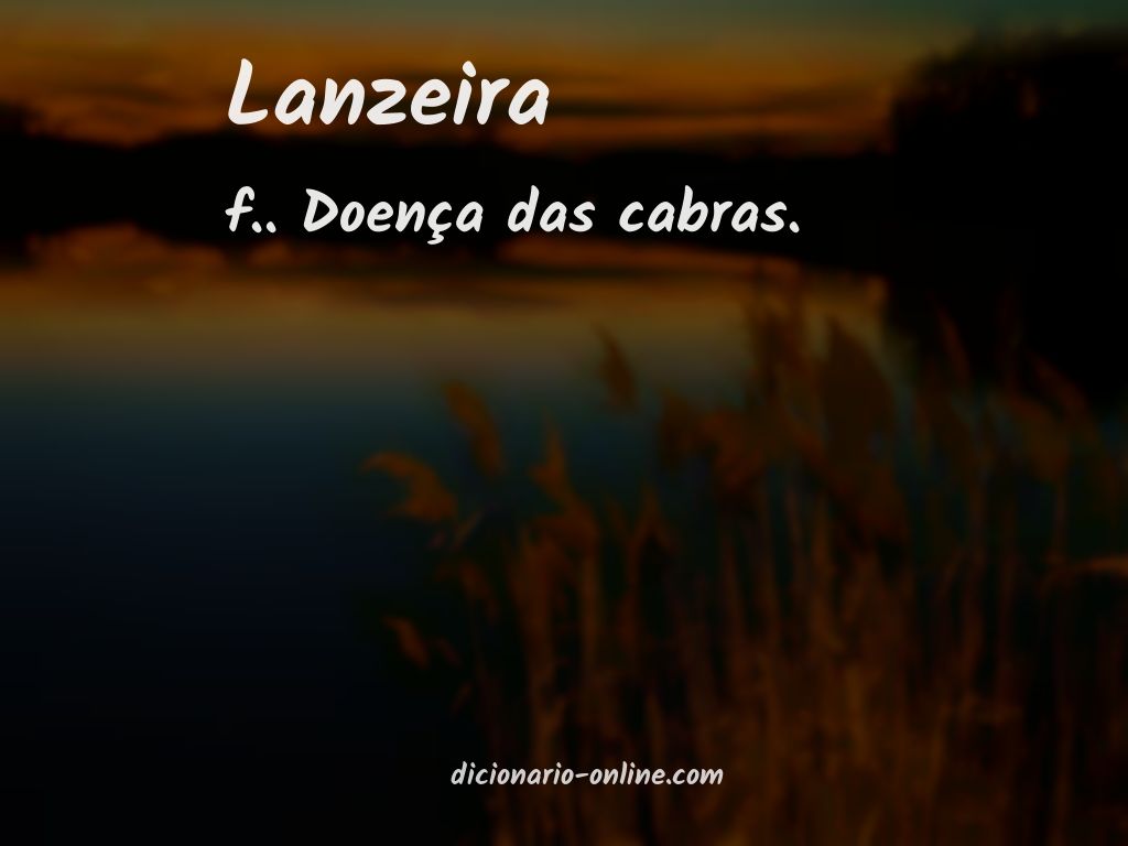 Significado de lanzeira