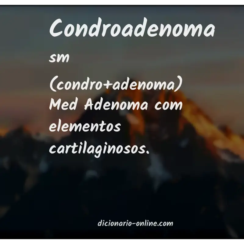 Significado de condroadenoma