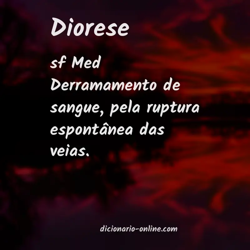 Significado de diorese