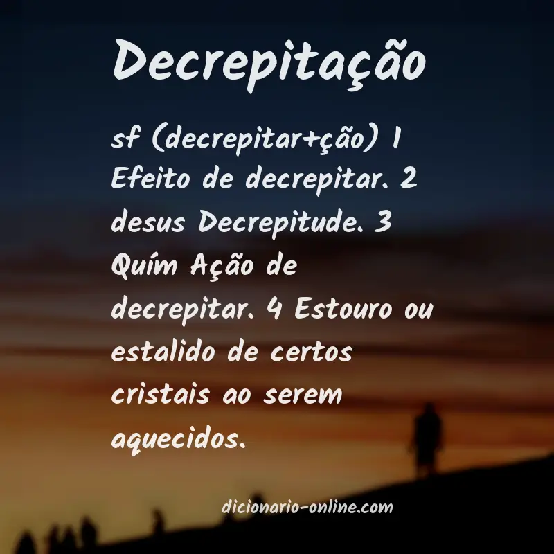 Significado de decrepitação