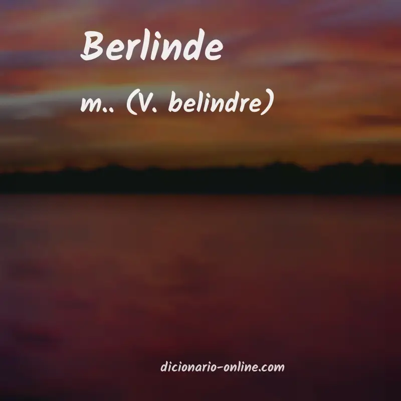 Significado de berlinde