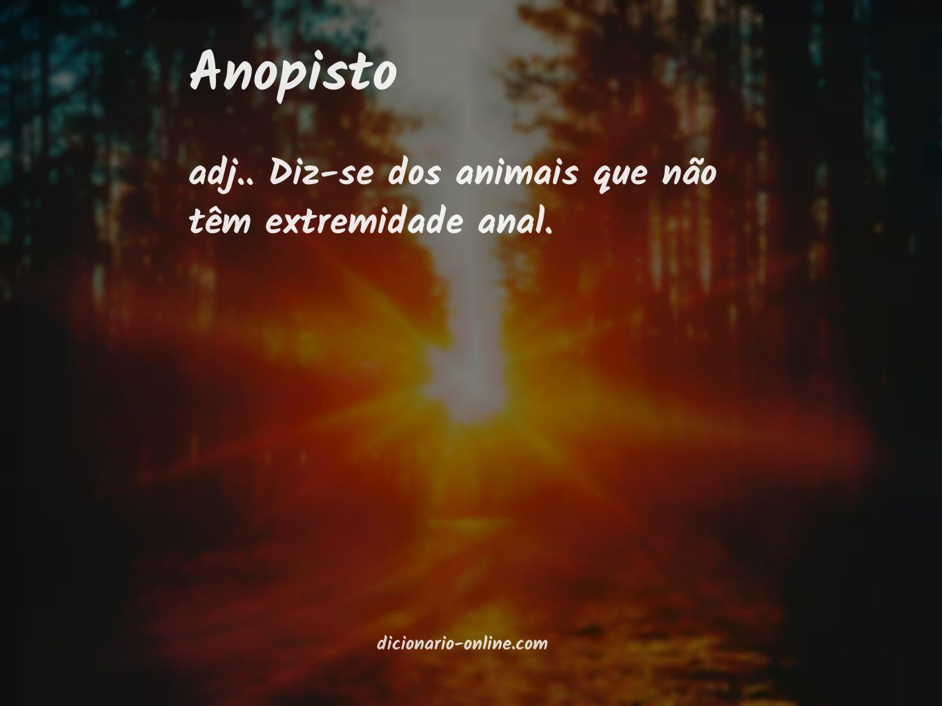 Significado de anopisto