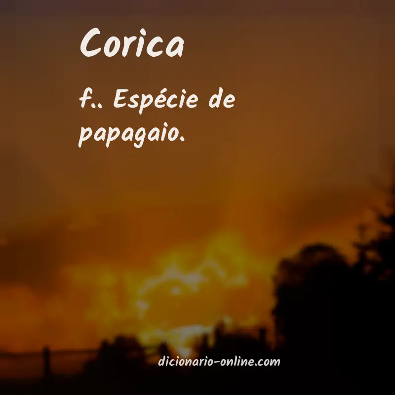 Significado de corica