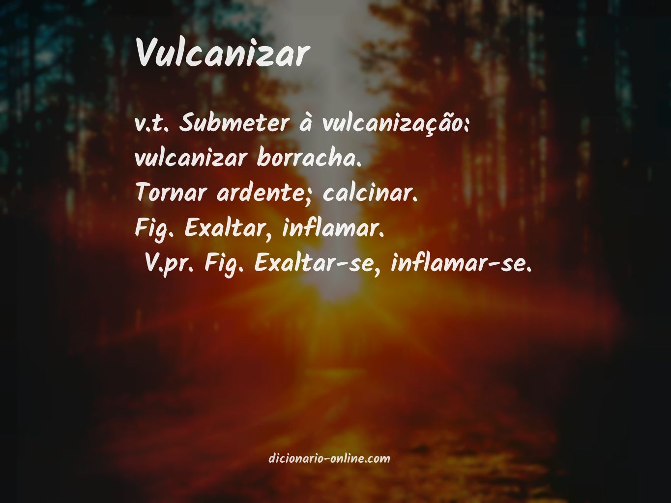 Significado de vulcanizar