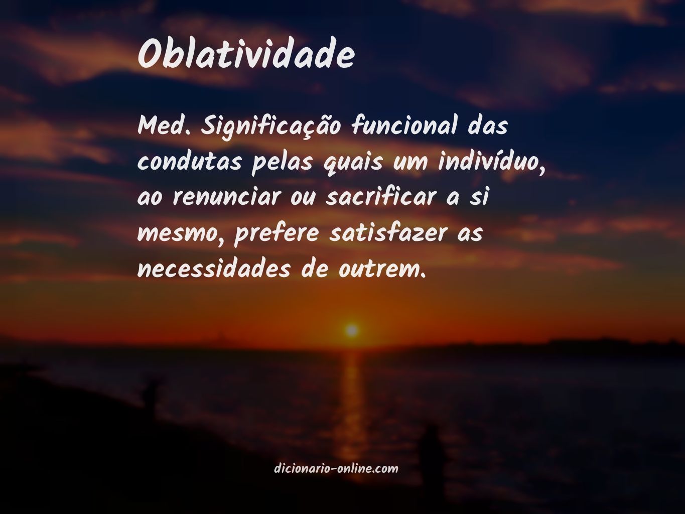 Significado de oblatividade