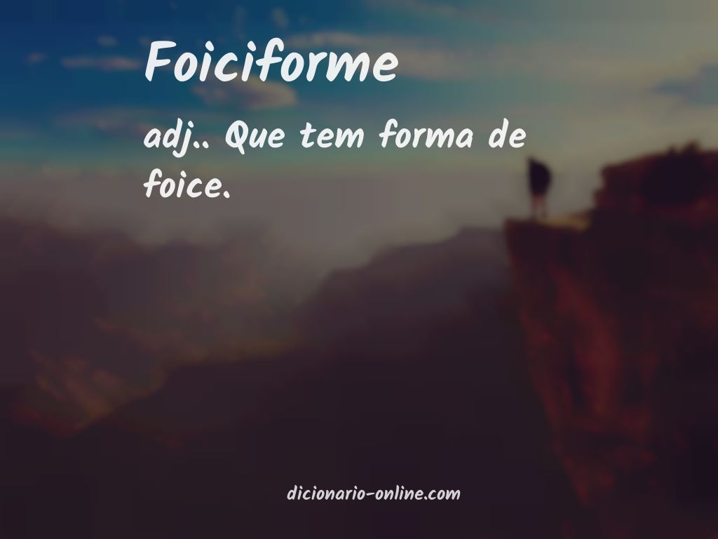 Significado de foiciforme