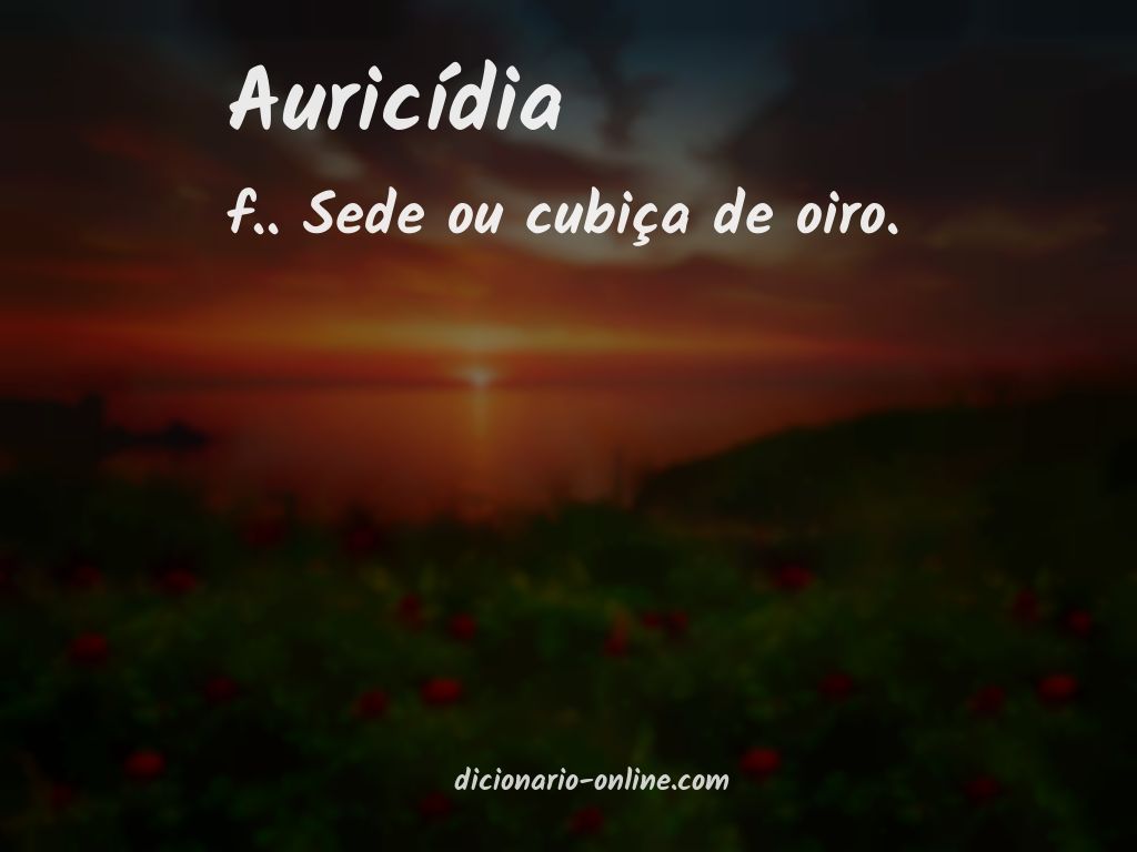 Significado de auricídia