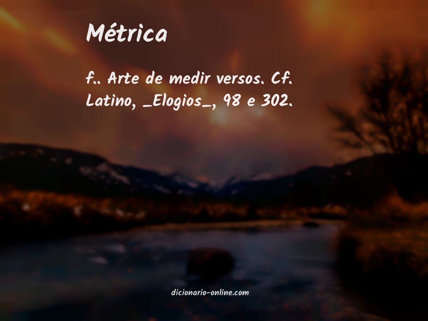 Significado de métrica