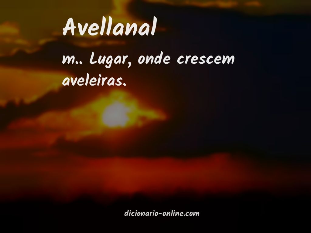 Significado de avellanal