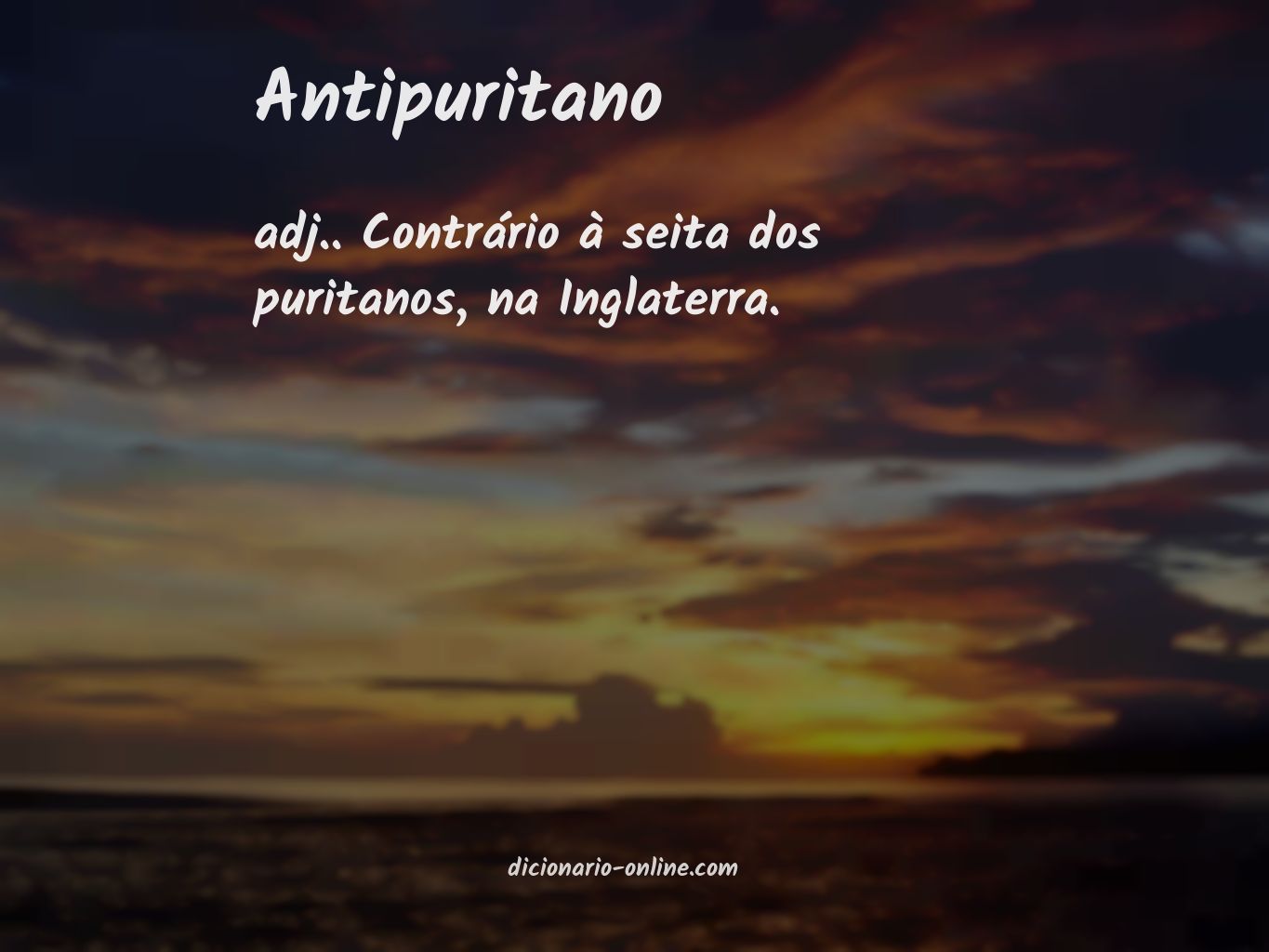 Significado de antipuritano