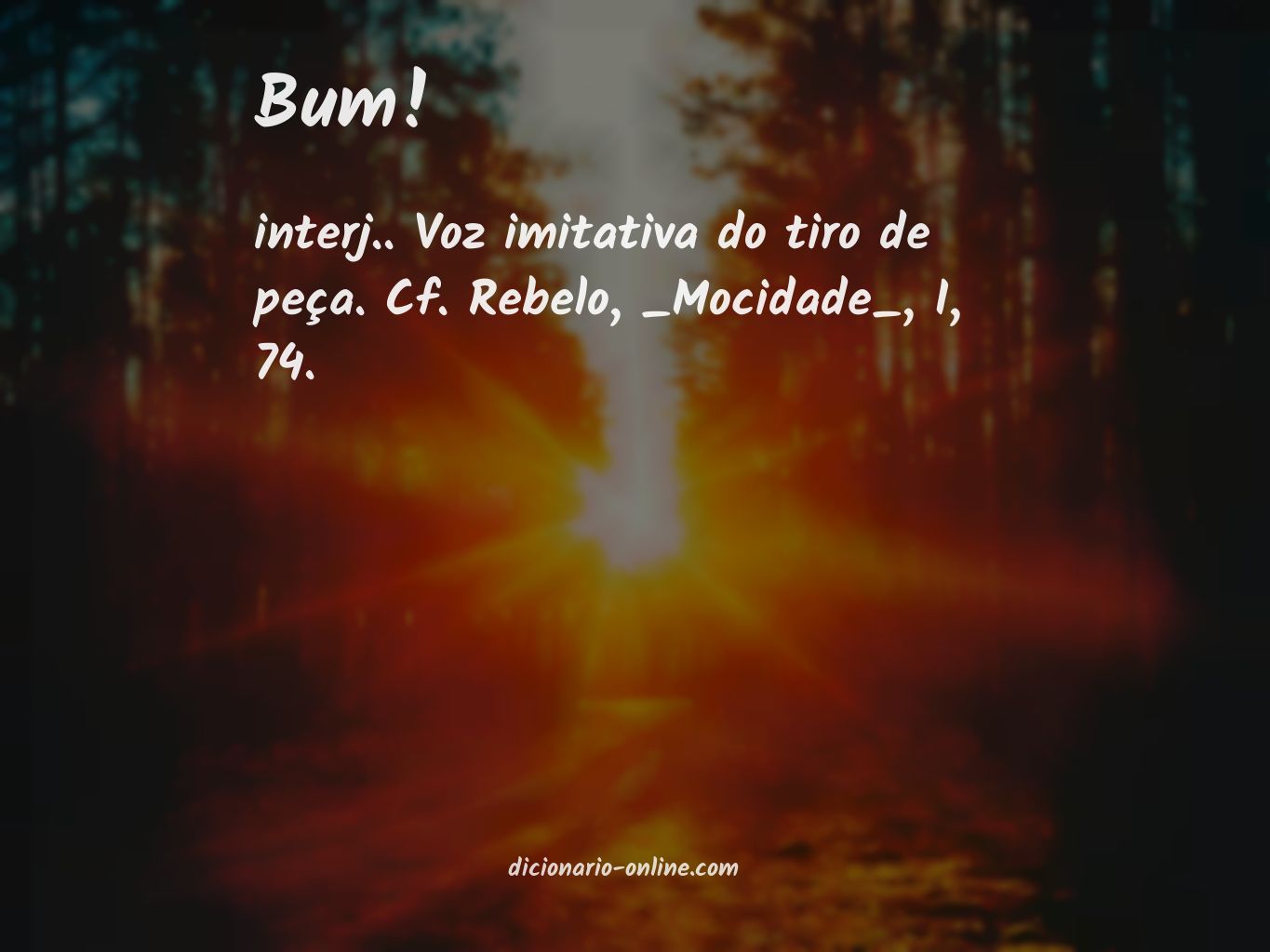 Significado de bum!